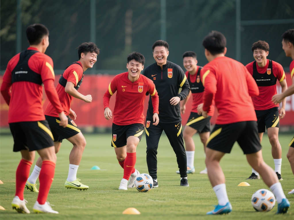 【赛前掠影】国足末练氛围轻松 球员积极备战 【赛前掠影】国足末练氛围轻松 球员积极备战